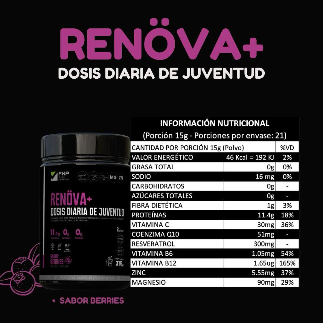 COLAGENO RENÖVA DOSIS DIARIA DE JUVENTUD