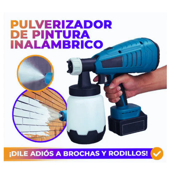 Compresor de Pintura Portátil con 2 baterías de 288 Volteos