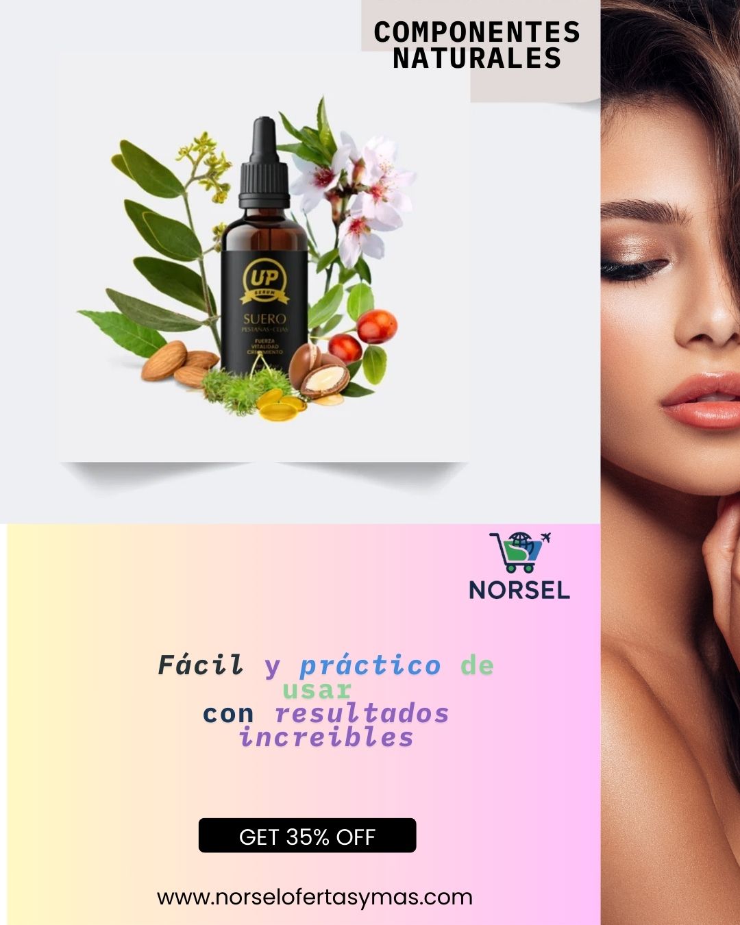 UP Serum de Pestañas - Naturalmente Perfectas