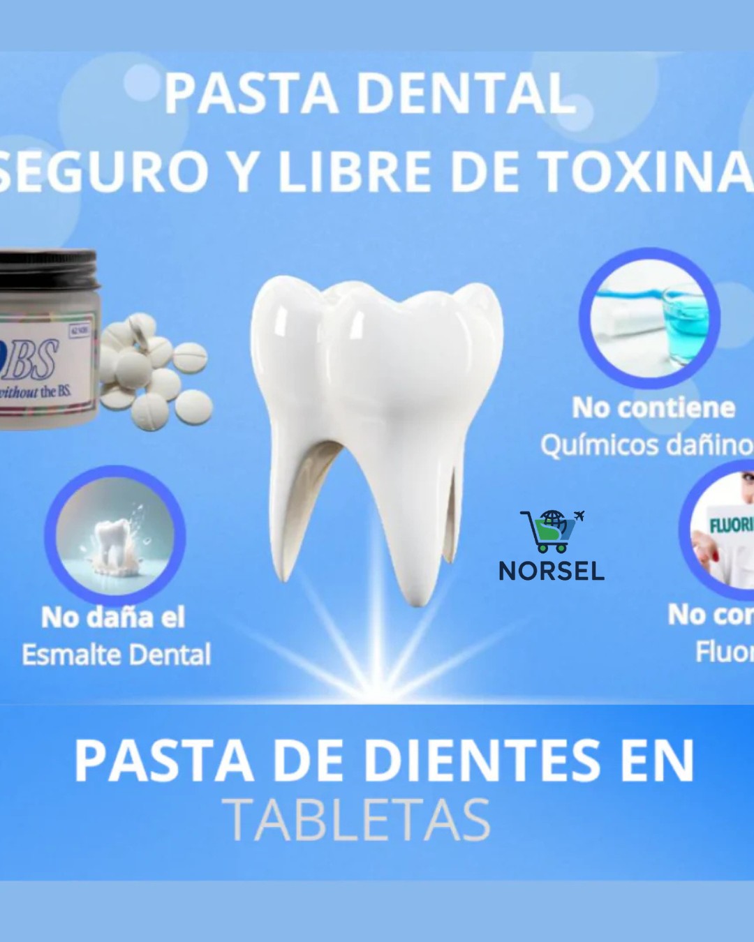NOBS - PASTILLA DENTAL MASTICABLE