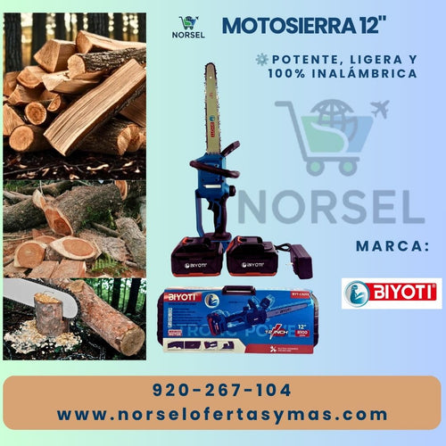 MOTOSIERRA BIYOTI DE  12 PULGADAS