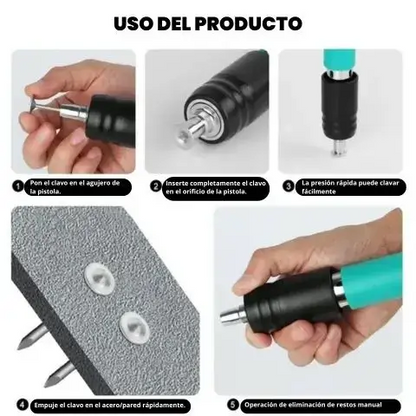 PISTOLA COMPRESORA DE CLAVOS FULMINANTE