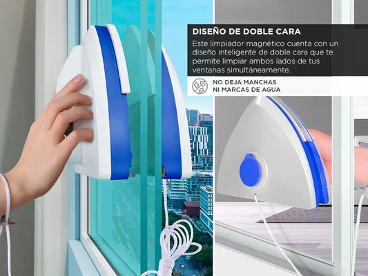 Limpiador de Vidrios Magnético